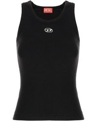 DIESEL - Tops ,Zwart ,Katoen T-Anki-Od Tank Top - Lyst