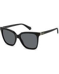 Polaroid - Quadratische rahmen polarisierte sonnenbrille - Lyst