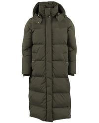 Woolrich - Jassen ,Groen ,Donkergroene Aurora Parka Voor Vrouwen - Lyst