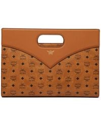 MCM - Tassen ,Bruin ,Leer Diamond Tote - Lyst
