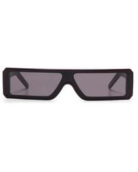 Rick Owens - Sonnenbrille Mahagonitempel Schwarze Linse - Lyst