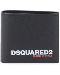 DSquared² - Bob geldbörse aus genarbtem leder mit geprägtem logo - Lyst