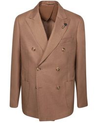 Lardini - Elegant Double-Breasted Jacket - Lyst