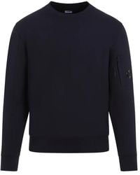 C.P. Company - Sweatshirts,weiße gaze crewneck sweatshirt - Lyst