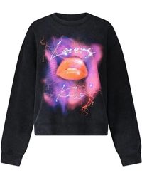 BOSS - Retro print oversized sweatshirt - Lyst