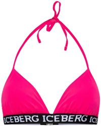 Iceberg - Badmode ,Roze ,Polyester Elegant Sport Badkleding Top - Lyst