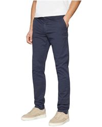 Lyle & Scott - Broeken ,Blauw ,Katoen Slim Fit Chino's Van Katoenmix - Lyst