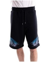 Marcelo Burlon - Korte Broeken ,Zwart ,Katoen Bermuda Shorts - Lyst