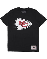 Mitchell & Ness - Tops ,Zwart ,Katoen Kansas City Chiefs Logo Tee Zwart - Lyst