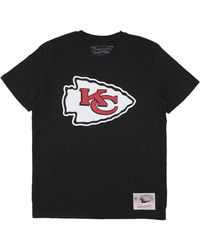Mitchell & Ness - Tops ,Zwart ,Katoen Kansas City Chiefs Logo Tee Zwart - Lyst