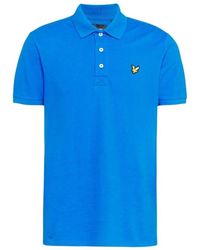 Lyle & Scott - Tops ,Blauw ,Katoen Polo Shirt Van Biologisch Katoen - Lyst