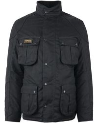 Barbour - Jassen ,Zwart ,Katoen Winter Lockseam Wax Jacket - Lyst