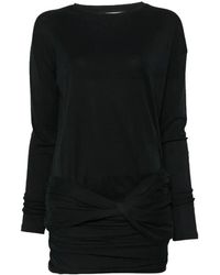 GIMAGUAS - Kleedjes ,Zwart ,Katoen Ashley Mini Jurk - Lyst