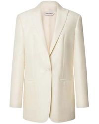 Alberta Ferretti - Wollen Zijden Colbert - Lyst