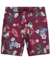 Moncler - Floral Print Zwemshorts - Lyst
