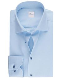 Stenströms - Regular Houndstooth Twill Overhemd - Lyst