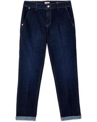 Oltre - Rinse Denim Chino Jeans - Lyst