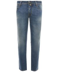 Jacob Cohen - Slim fit hellblaue bard jeans - Lyst