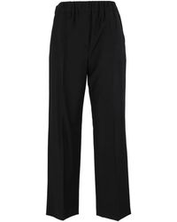 Weekend by Maxmara - Broeken ,Zwart ,Wol Hateley Wide Broeken - Lyst