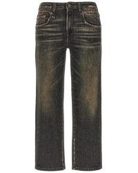 R13 - Jeans ,Zwart ,Katoen Boy Straight Jeans - Lyst