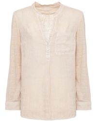 120% Lino - Blouses - Lyst