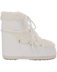 Moon Boot - Schoenen ,Wit ,Nepbont Icon Lage Nepbont Laarzen - Lyst