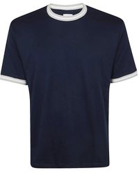 Eleventy - Tops ,Blauw ,Katoen Cotton Jersey T-Shirt - Lyst