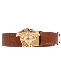Versace - La Medusa Leder Wendegürtel 4,1 Cm - Lyst