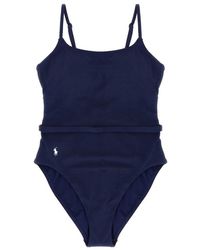 Polo Ralph Lauren - Badmode ,Blauw ,Polyester Kennedy One-Piece Badpak - Lyst