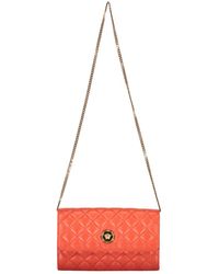 Versace - Chice Leder-Umhängetasche Mit Push-Lock-Verschluss - Lyst
