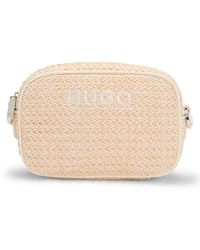 HUGO - Stilvolle Crossbody-Tasche Mit Textur-Webung - Lyst