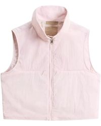 Woolrich - Jassen ,Roze ,Nylon Layering Vest - Lyst
