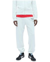 Wales Bonner - Broeken ,Wit ,Katoen Wander Track Pant - Lyst