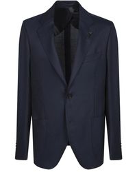 Lardini - Blauer Blazer Für Männer Aw25 - Lyst
