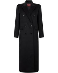 Max Mara - Dubbele Rij Knopen Wollen Jas - Lyst