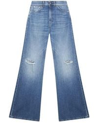 Dondup - Jeans ,Blauw ,Katoen Amber Wide-Leg Jeans - Lyst