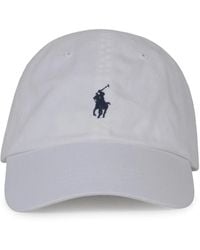 Polo Ralph Lauren - Accessoires ,Wit ,Katoen Sport Cap - Lyst