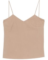 Max Mara - Silk Canvas Top - Lyst