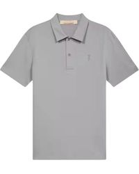 Trussardi - Tops ,Grijs ,Katoen Regular Fit Polo-Technical Piquet - Lyst