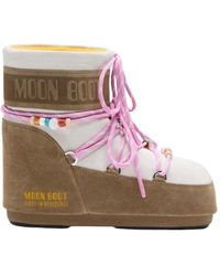 Moon Boot - Icon Low Suede Bead Laarzen - Lyst