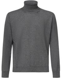 Eleventy - Truien & Vesten ,Grijs ,Kasjmier Turtle Neck Sweater - Lyst
