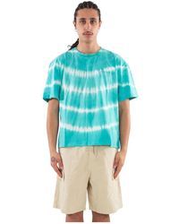GARMENT WORKSHOP - Tops ,Groen ,Shibori Tie-Dye Tee - Lyst