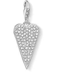 Thomas Sabo - Ciondolo charm cuore pavé - Lyst