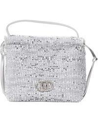 Marc Ellis - Luxe Zilveren Paillet Handtas - Lyst