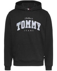 Tommy Hilfiger - Klassischer schwarzer varsity-sweatshirt - Lyst