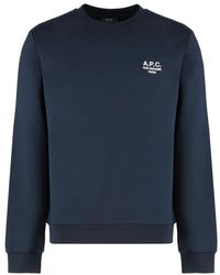 A.P.C. - Standard Rue Madame Katoenen Sweatshirt Met Ronde Hals - Lyst