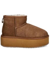 EMU - Schoenen ,Bruin ,Wol Stinger Micro Flatform - Lyst