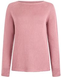 Max Mara - Truien & Vesten ,Roze ,Linnen Giolino Sweater - Lyst
