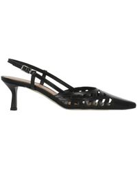 Julie Dee - Schoenen ,Zwart ,Leer Slingback Pump - Lyst