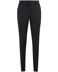 Gucci - Horsebit Wollen Tailored Broek - Lyst